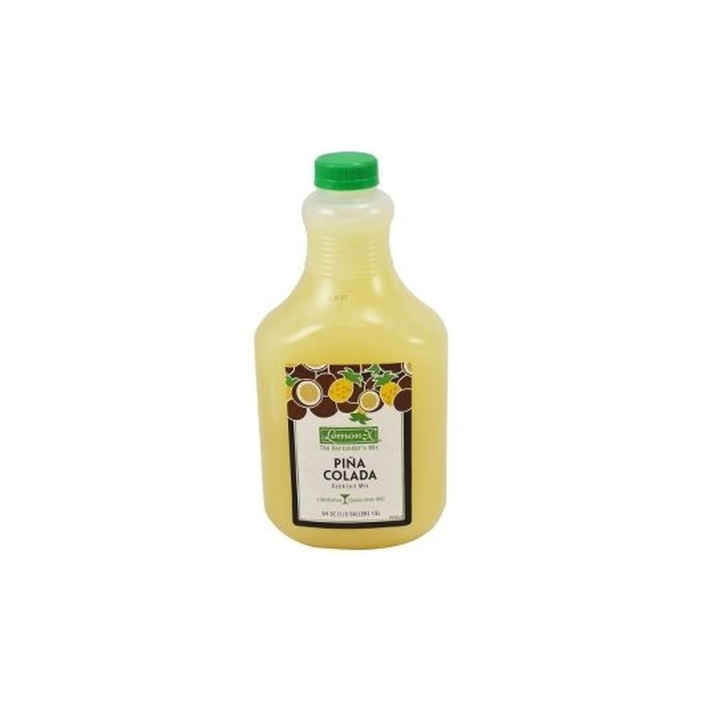 Lemon-X Pina Colada Cocktail Mixer, 0.5 Gallon -- 6 per case