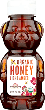 Madhava Organic Bear Honey, 12 Ounce -- 6 per case