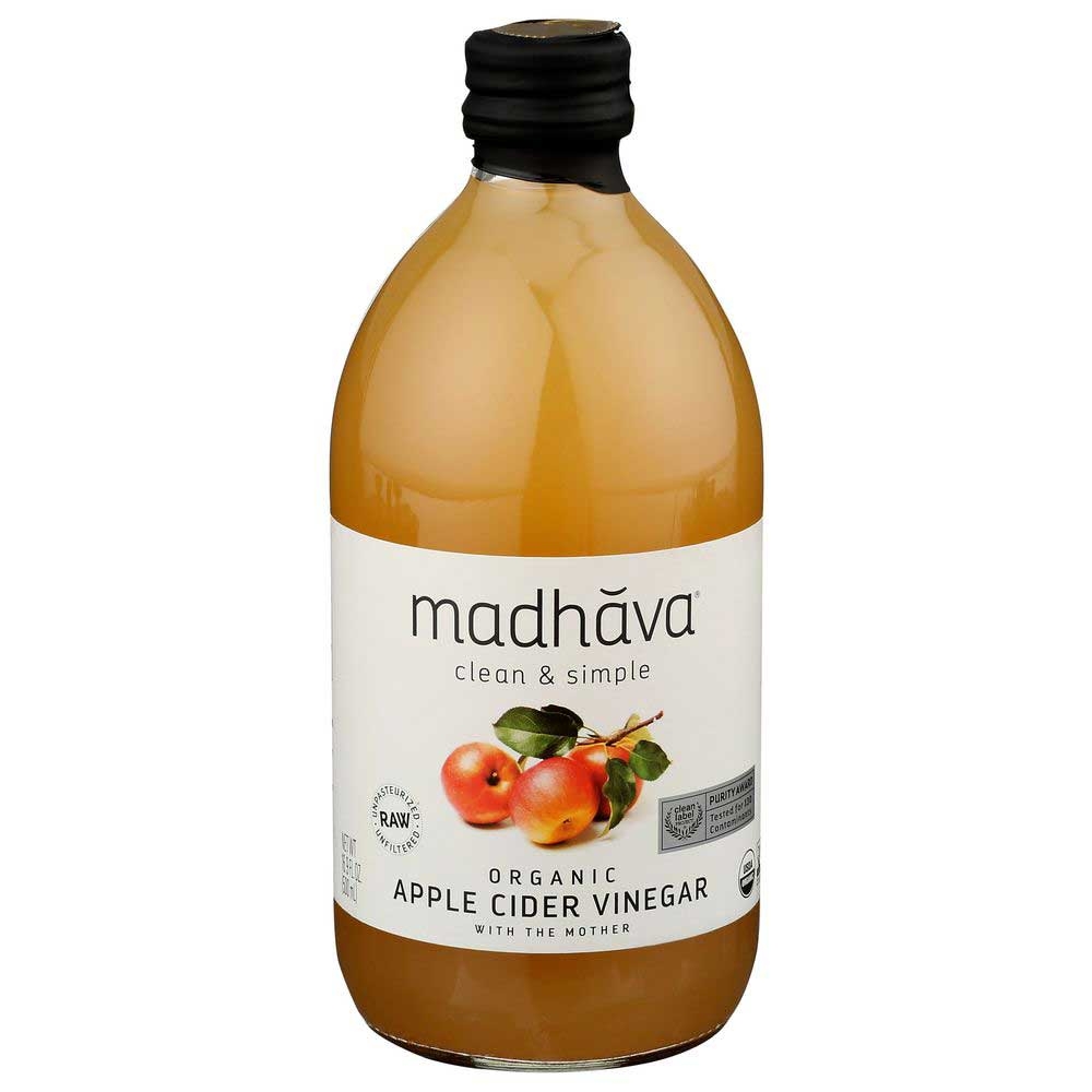 Madhava Organic Apple Cider Vinegar, 16.9 Fluid Ounce -- 6 per case