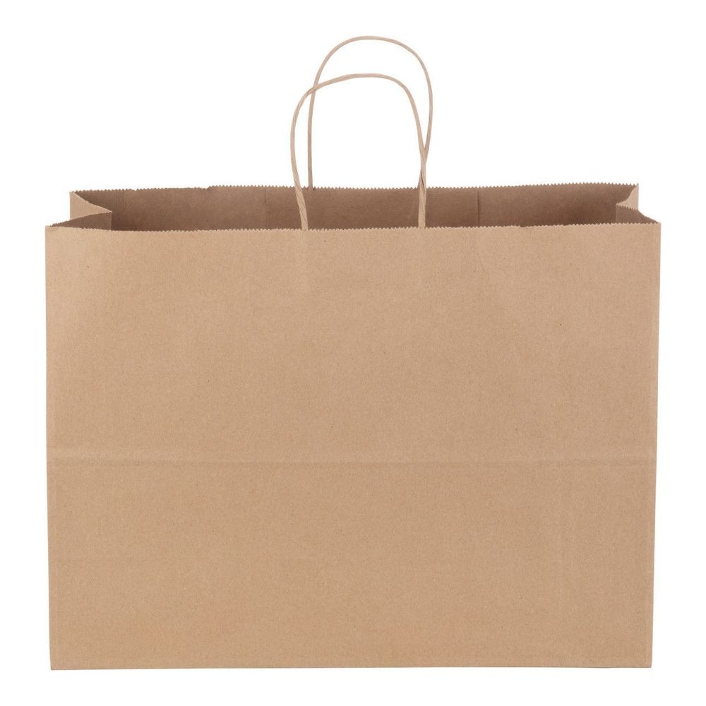 Duro Tote Basis Kraft Twist Handle Bag, 65 Pound Capacity -- 250 per case.