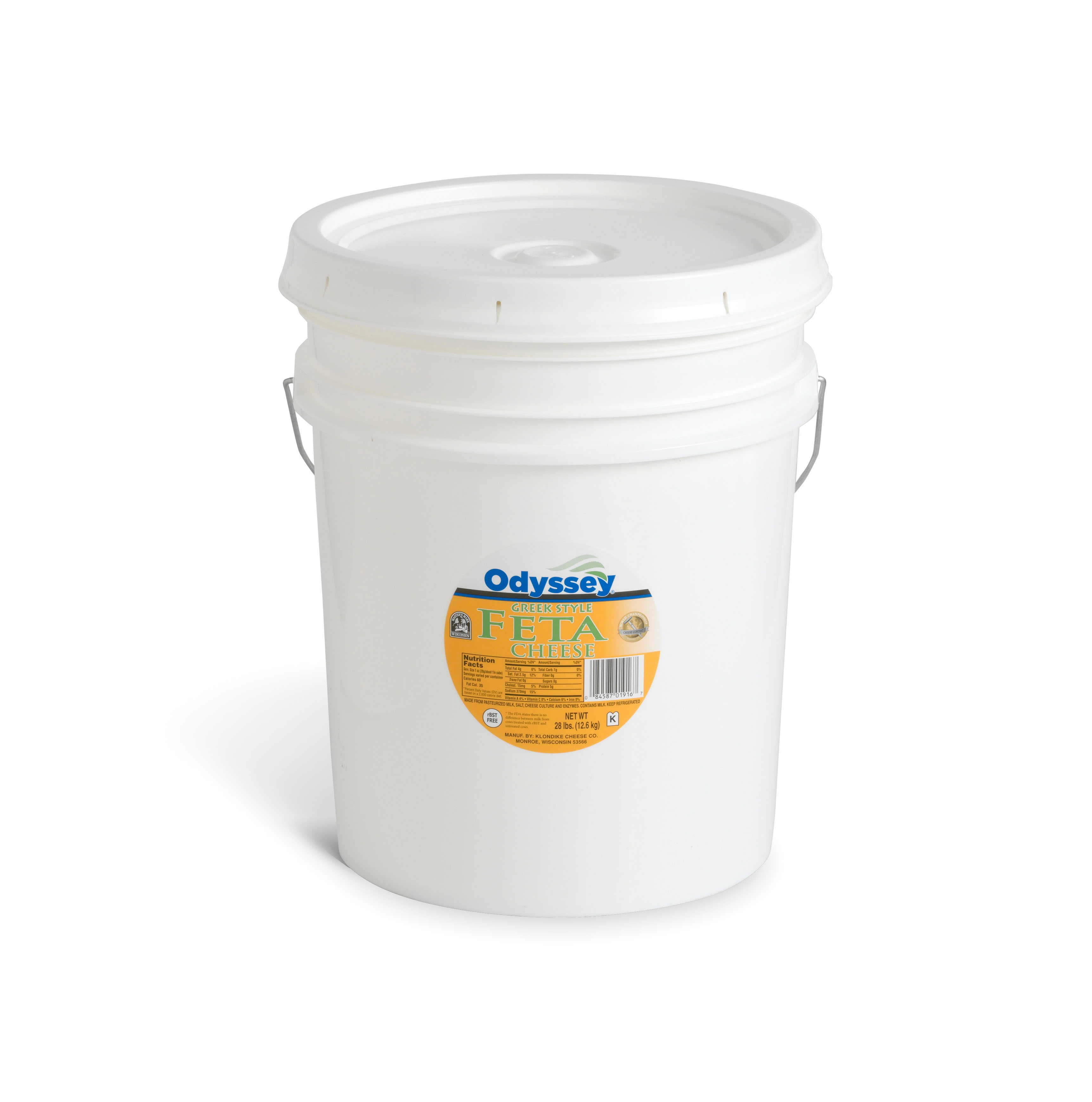 Odyssey Traditional Feta in Brine, 28 Pound.