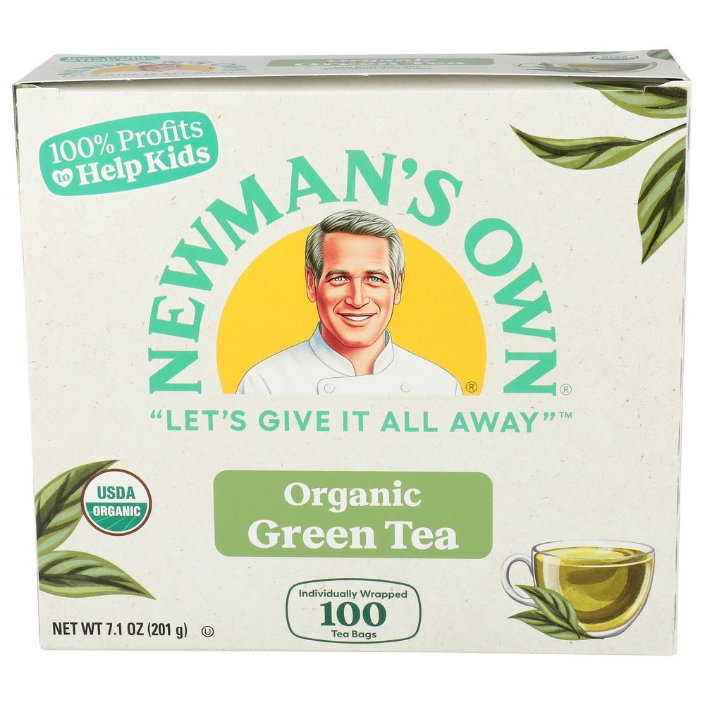 Newmans Own Organic Green Tea, 100 tea bags -- 5 per case