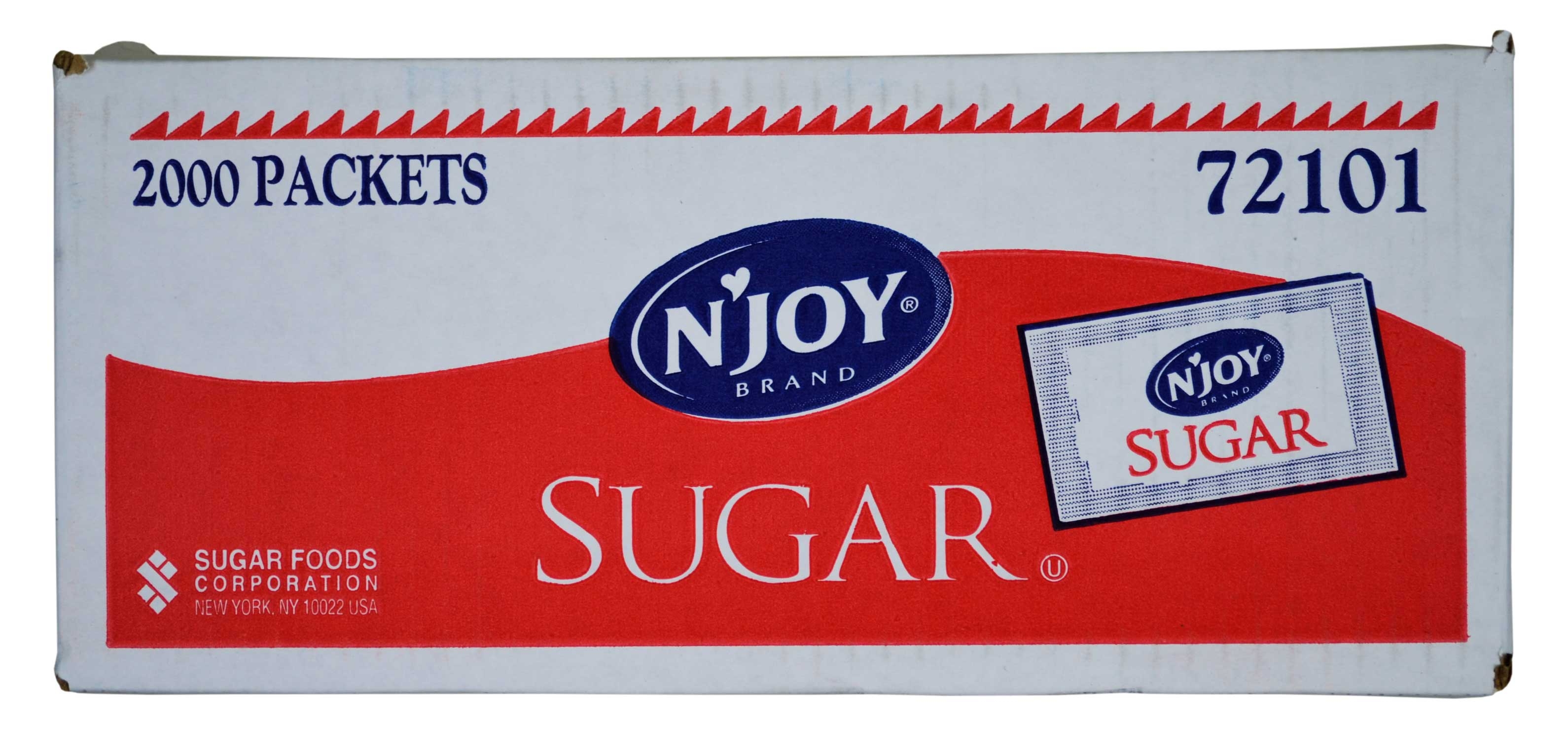 Natural Joy Sugar,  .1 Ounce -- 2000 Packet