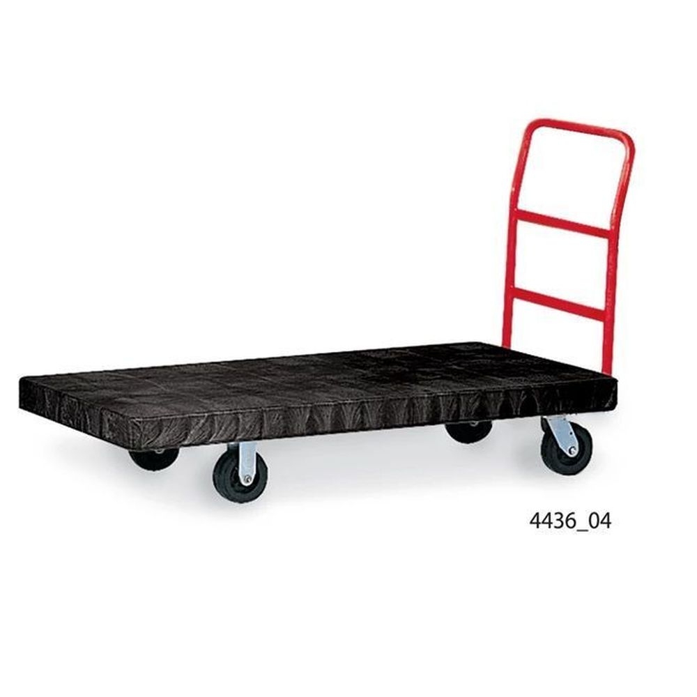 Rubbermaid Black Heavy Duty Platform Truck, 24 x 48 inch
