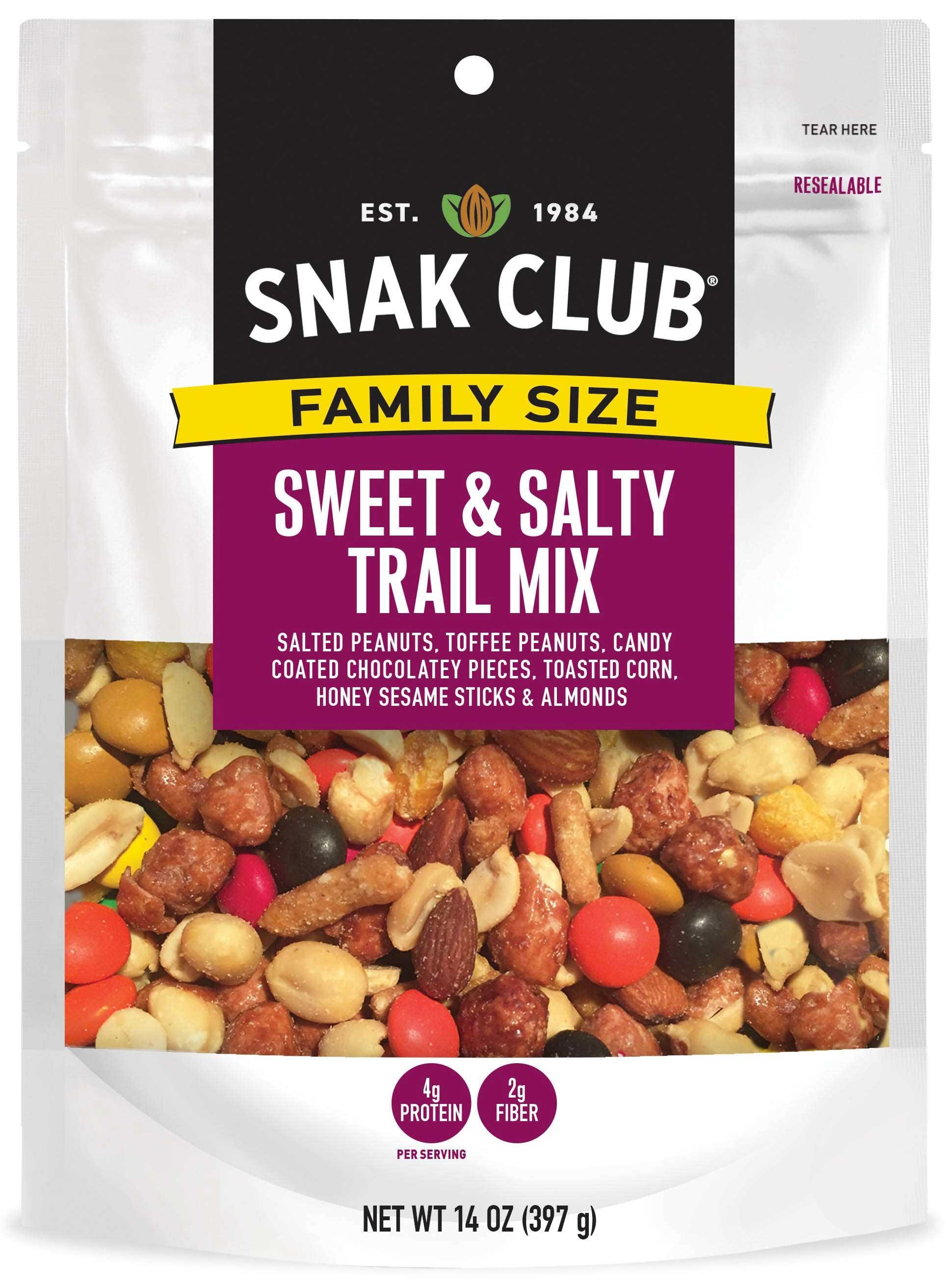 Century Snacks Snak Club Family Size Sweet Salty Trail Mix, 14 Ounce -- 6 per case