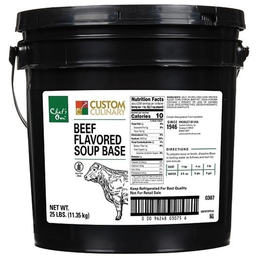 Chefs Own Beef Flavor Granular Soup Base, 25 Pound