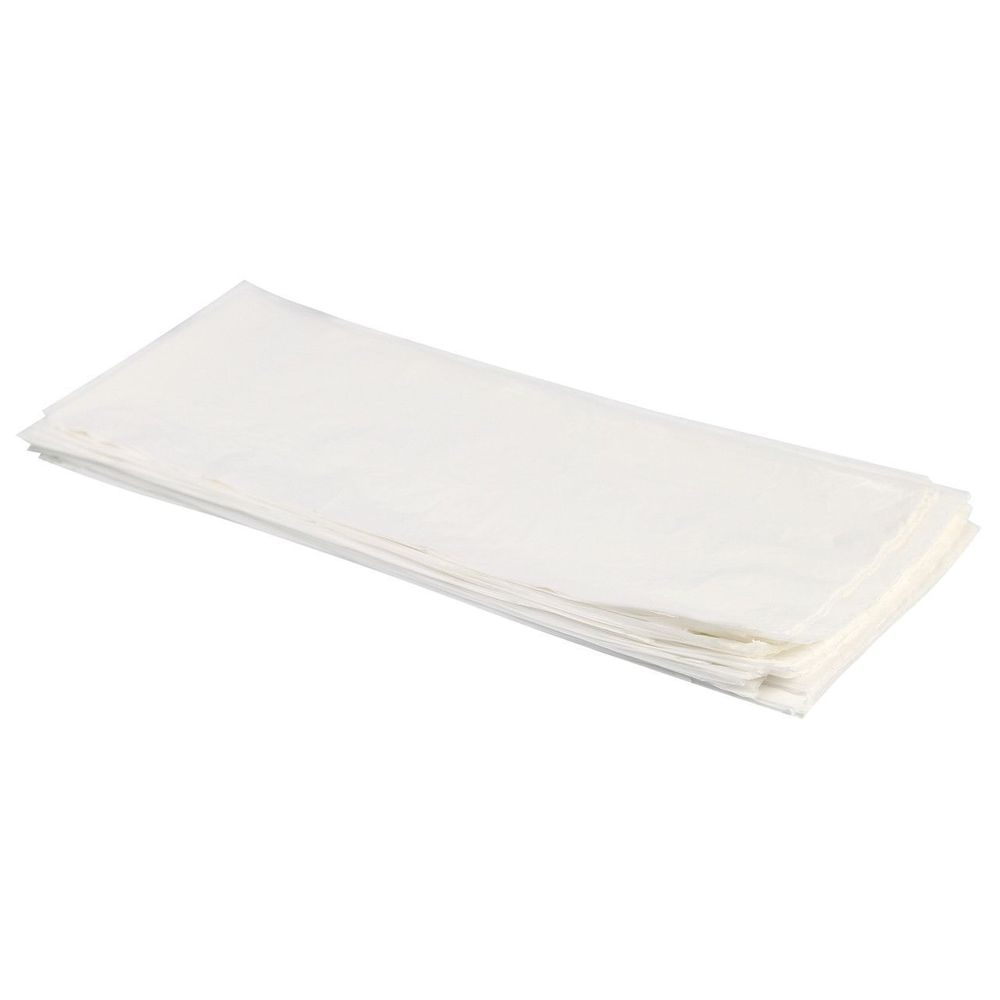 Heritage 30 x 36 inch LLDPE Clear 0.90 Mil Flat Pack Can Liner, 20-30 Gallon Capacity -- 200 per case.