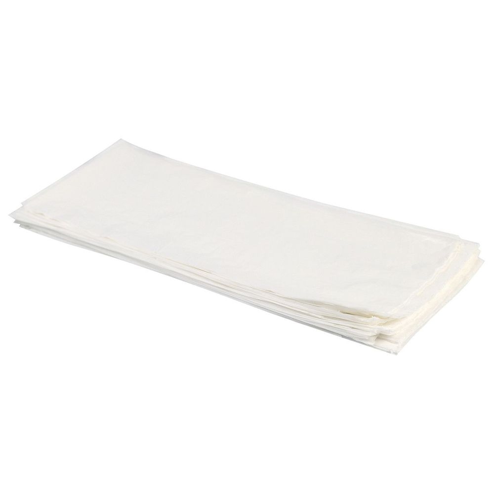 Heritage 40 x 46 inch LLDPE White 0.90 Mil Flat Pack Can Liner, 40-45 Gallon Capacity -- 100 per case.