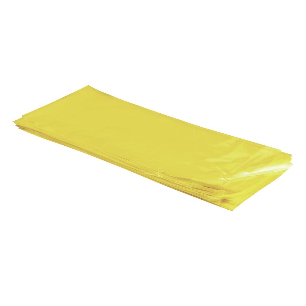 Heritage 33 x 39 inch LLDPE Yellow 1.75 Mil Individually Folded Can Liner, 33 Gallon Capacity -- 100 per case.