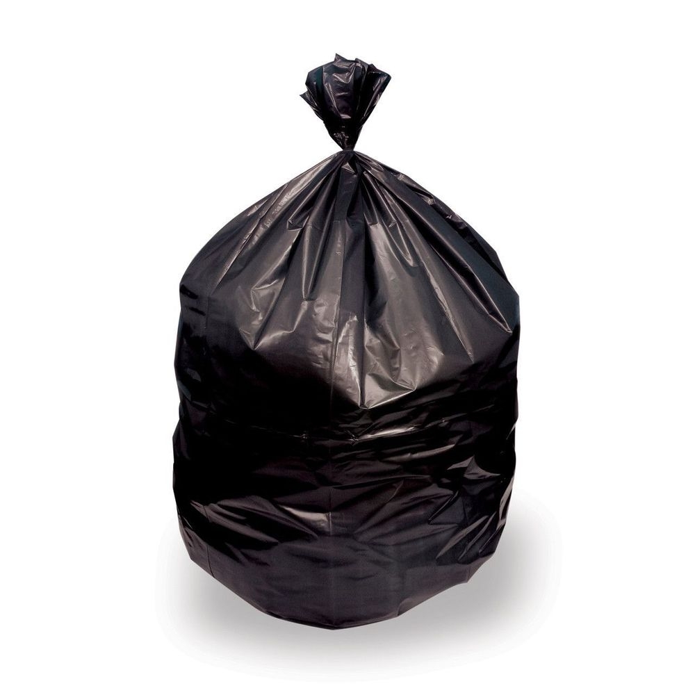 Heritage 33 x 39 inch LLDPE Black 0.90 Mil Flat Pack Can Liner, 33 Gallon Capacity -- 150 per case.