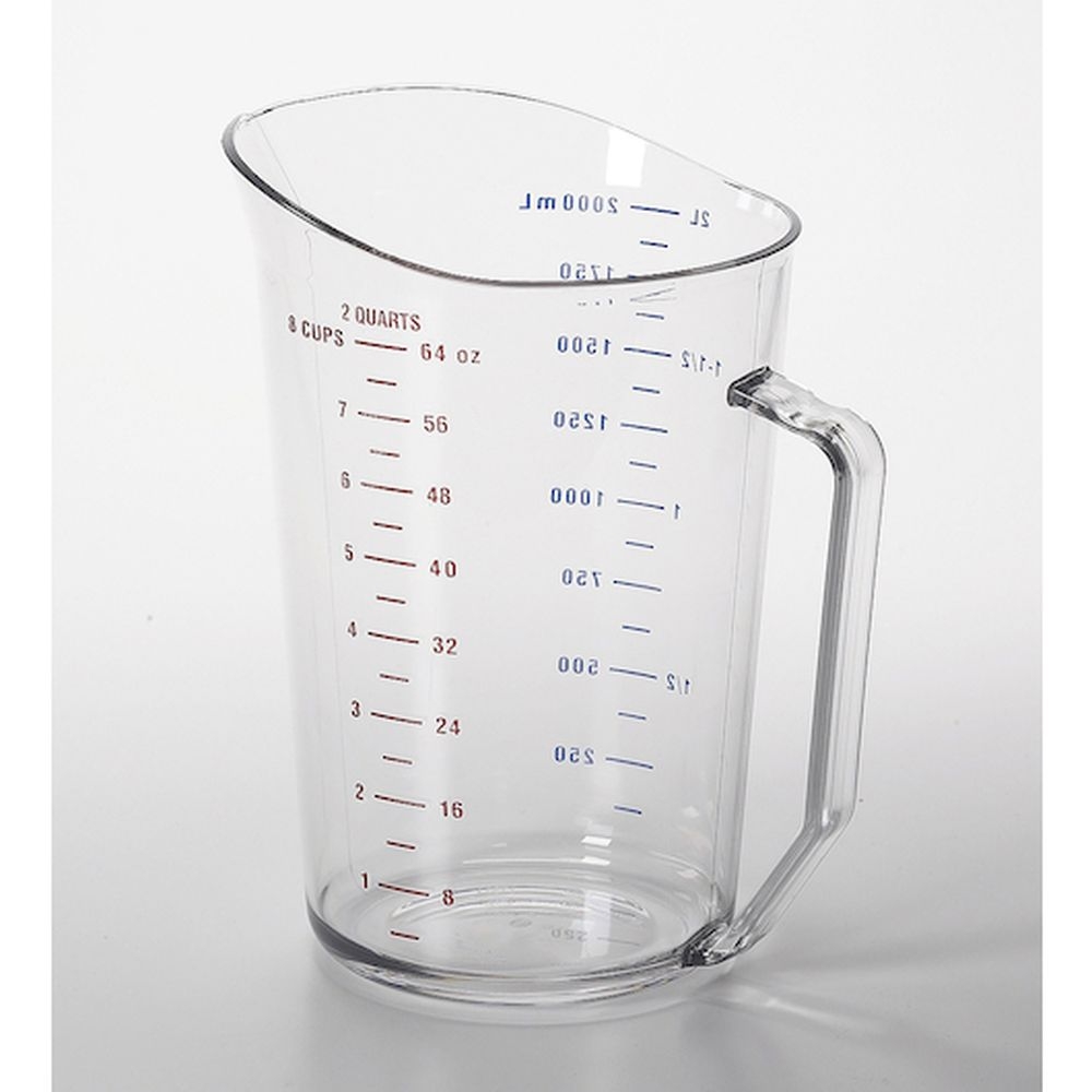 Cambro Camwear Polycarbonate Clear Measuring Cup, 2 Quart Capacity