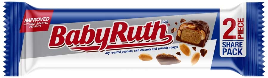 Baby Ruth Chocolate Bar - Share Pack, 3.3 Ounce -- 144 per case
