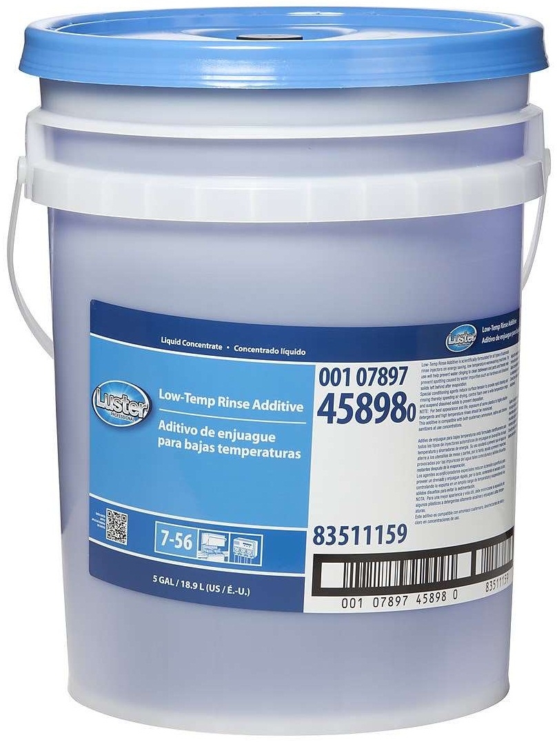 Luster Closed Loop 7-56 Low Temp Rinse Aid Concentrate, 5 Gallon