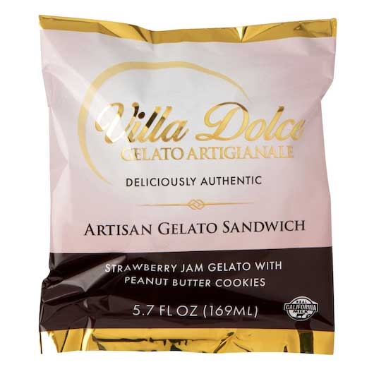 Villa Dolce Strawberry Jam with Peanut Butter Sandwich Cookie, 5.7 Ounce -- 18 per case
