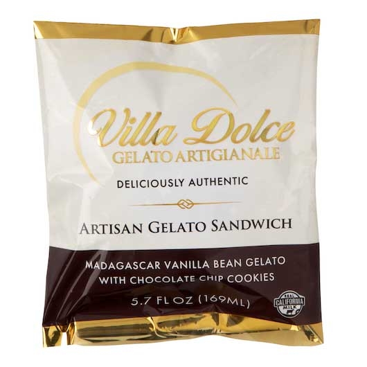 Villa Dolce Vanilla Bean Chocolate Chip Sandwich Cookie, 5.7 Ounce -- 18 per case