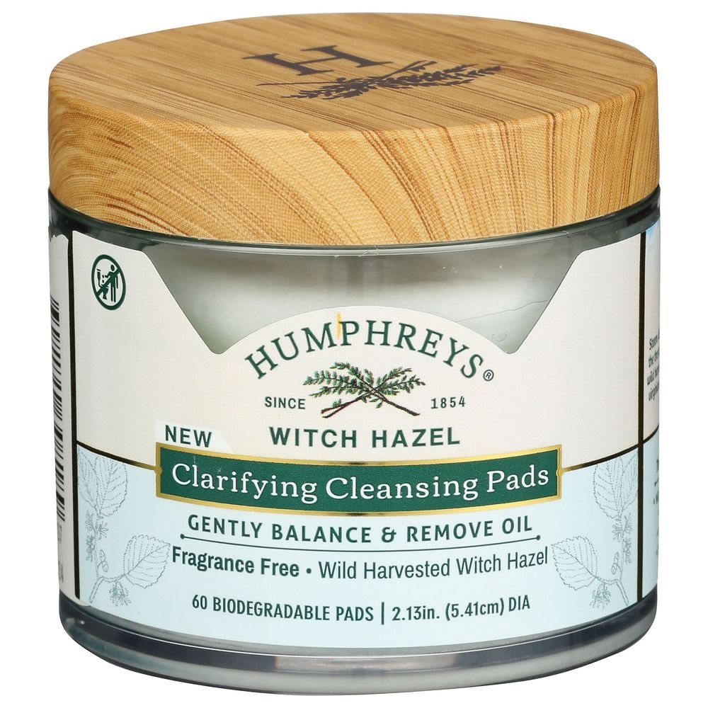 Humphreys Witch Hazel Clarifying Cleansing Pad, 60 count