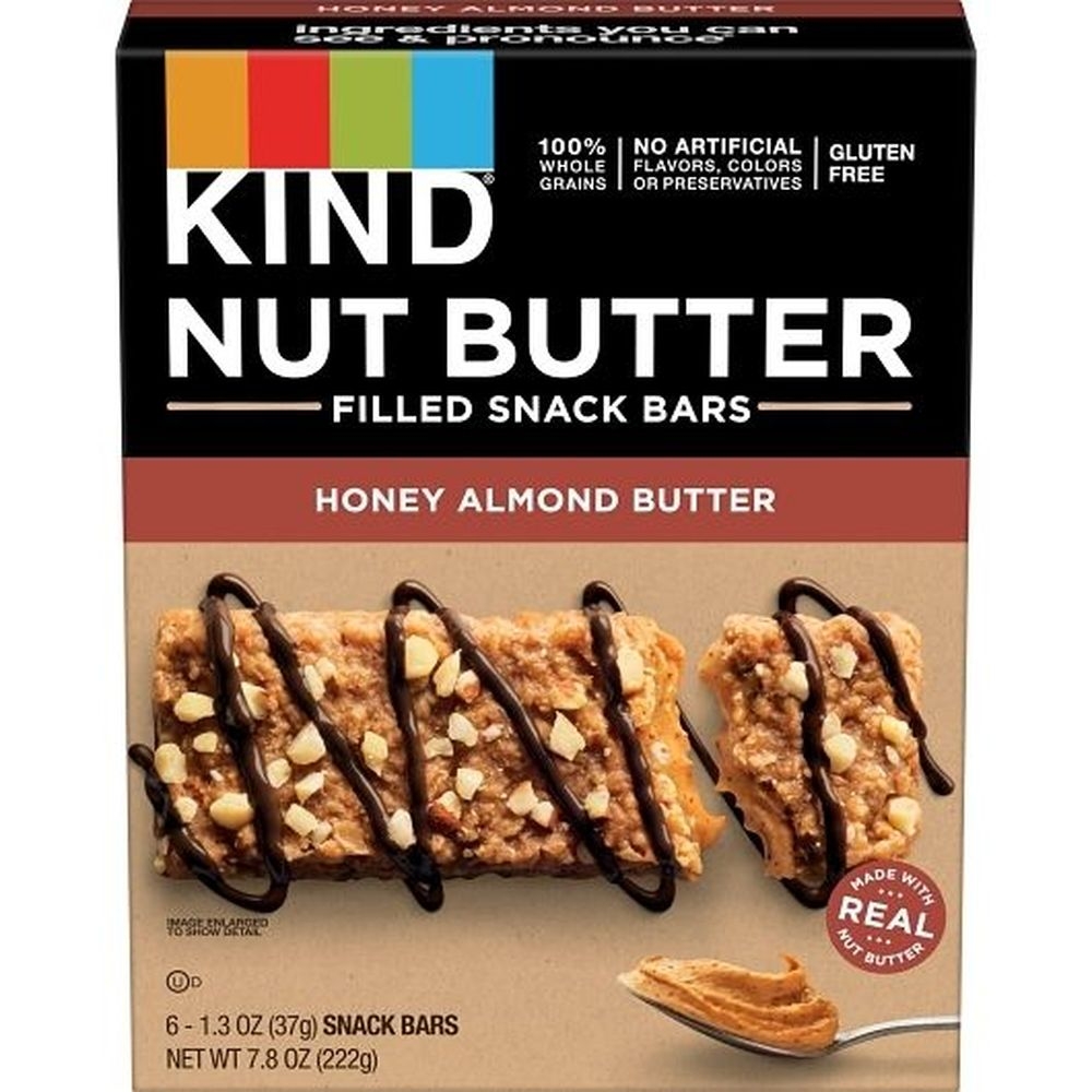 Kind Honey Almond Butter Snack Bar, 7.84 Ounce -- 8 per case