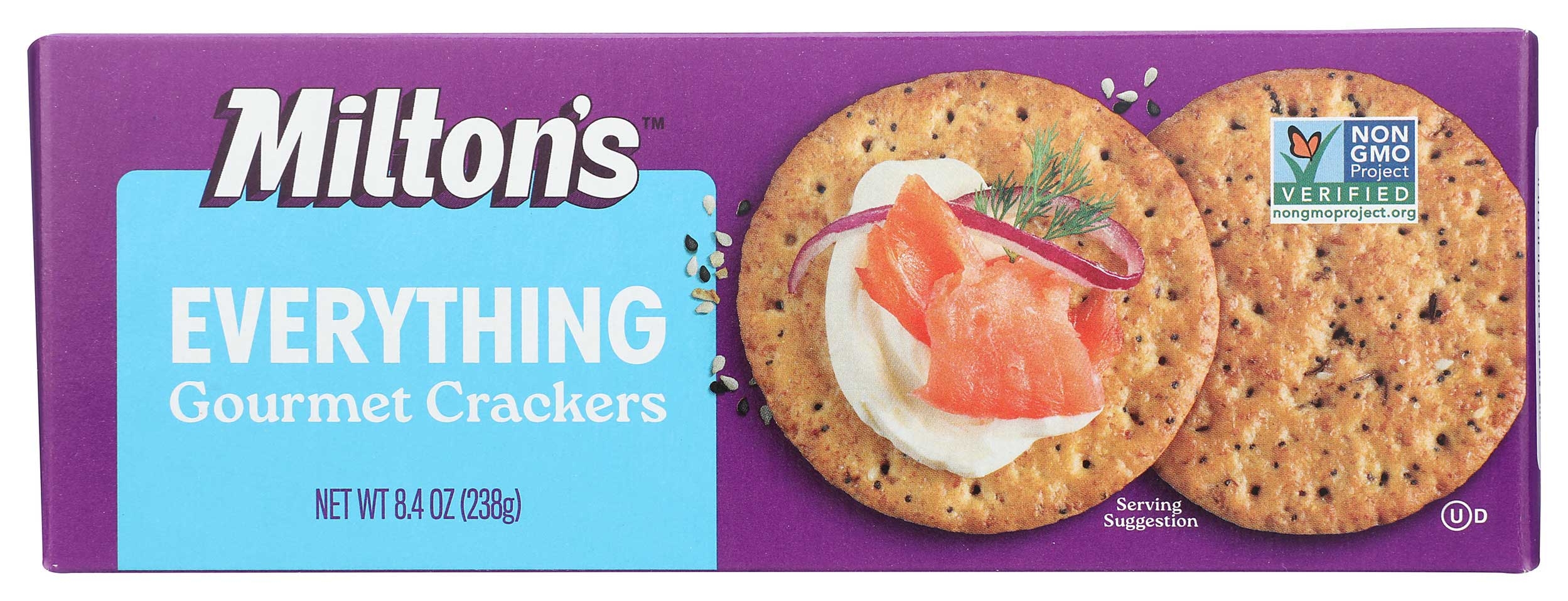 Miltons Gourmet Everything Cracker, 8.4 Ounce -- 8 per case