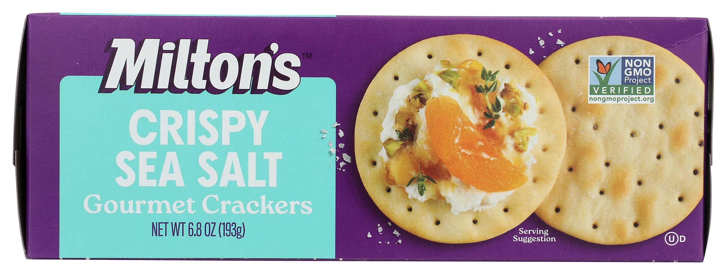 Miltons Gourmet Crispy Sea Salt Cracker, 6.8 Ounce -- 8 per case