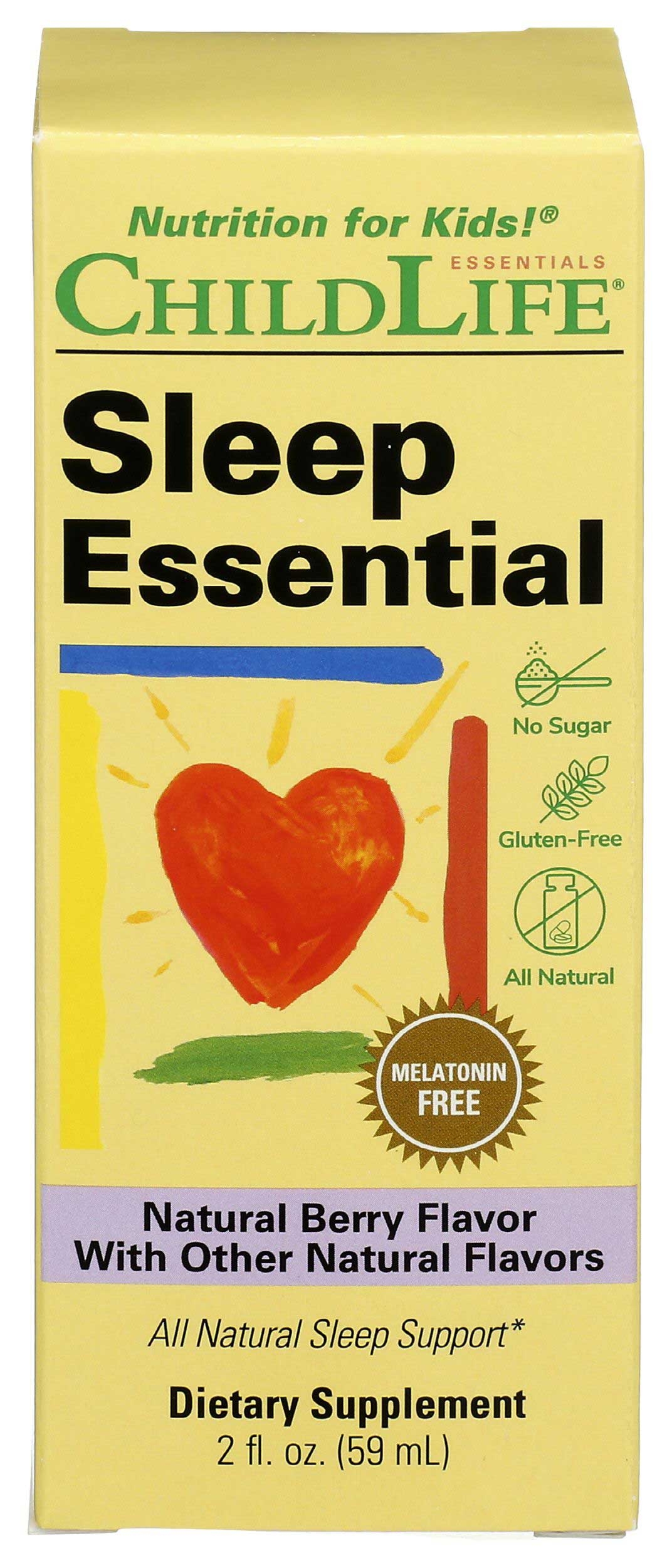 Child Life Essentials Natural Berry Flavor Sleep Essential, 2 Fluid Ounce