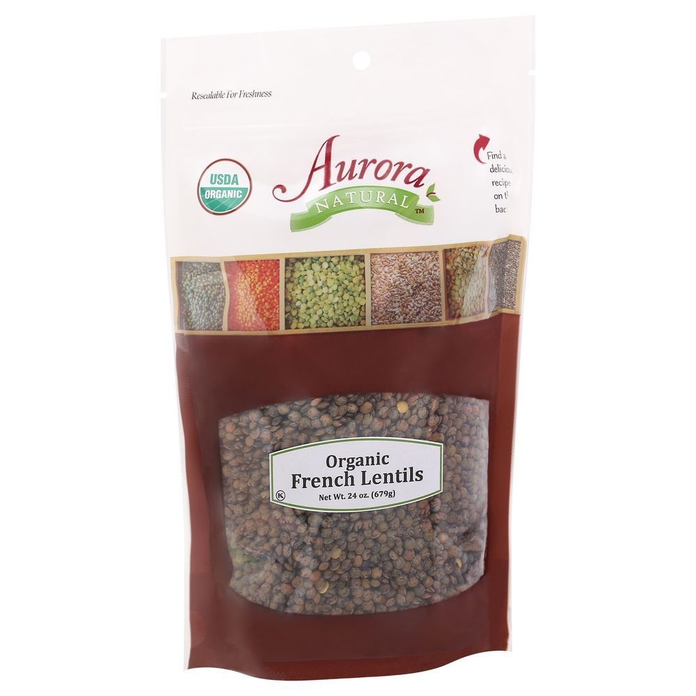 Aurora Natural Organic French Lentils, 24 Ounce -- 10 per case