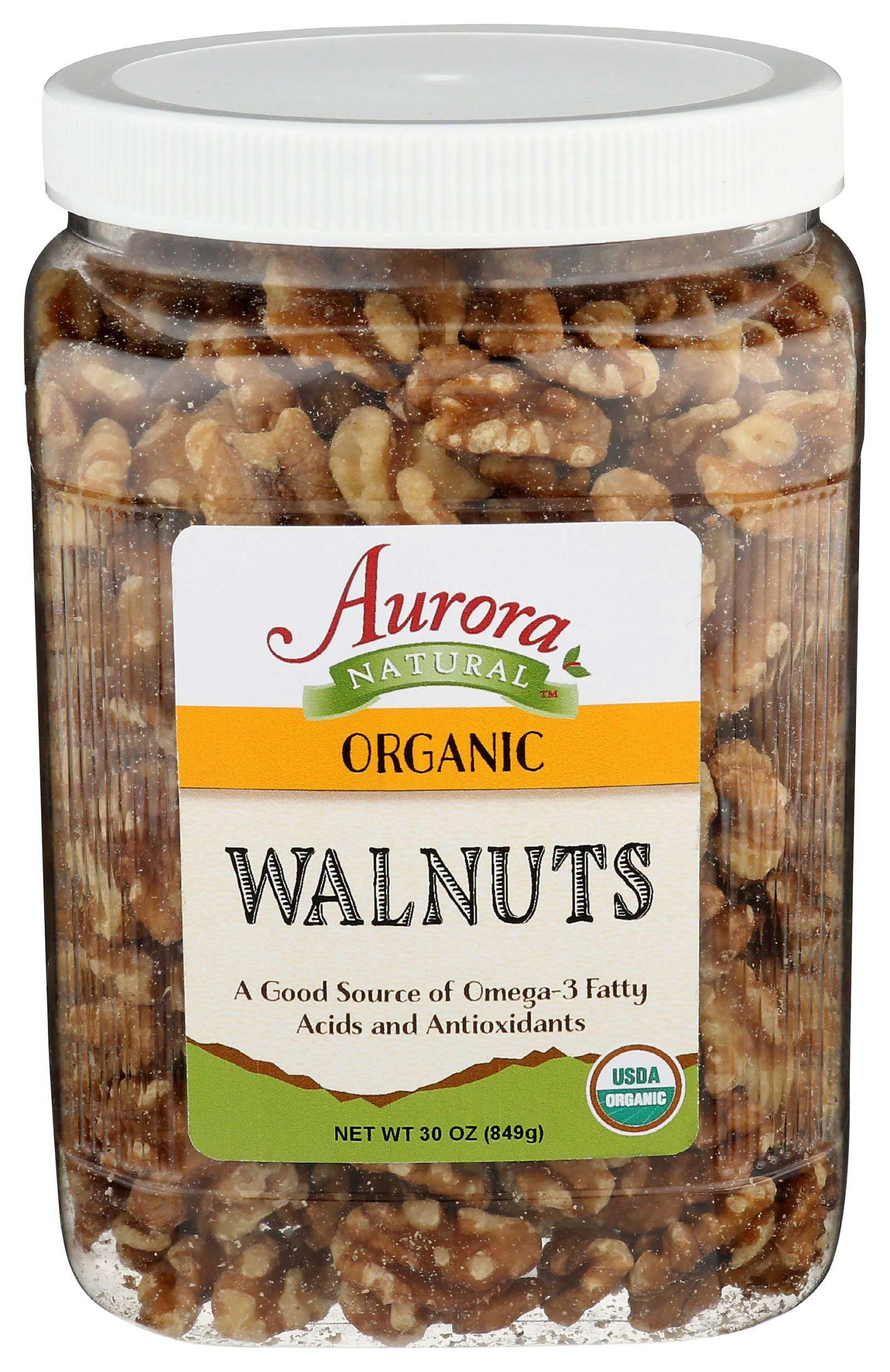 Aurora Natural Organic Walnuts, 30 Ounce -- 6 per case