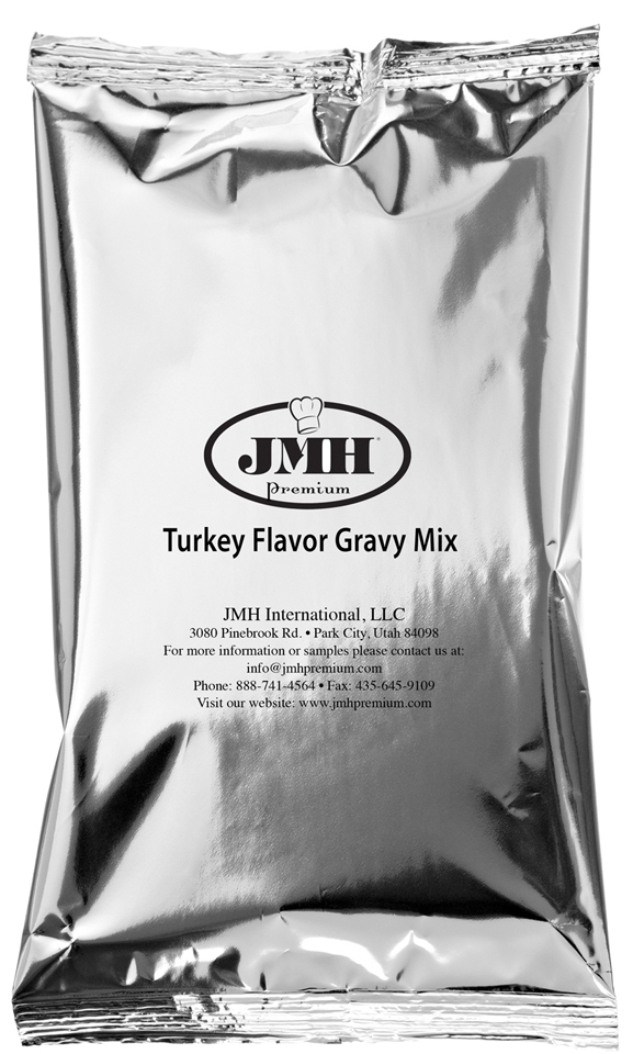 JMH Premium Turkey Flavored Gravy Mix, 16 Ounce -- 8 per case.