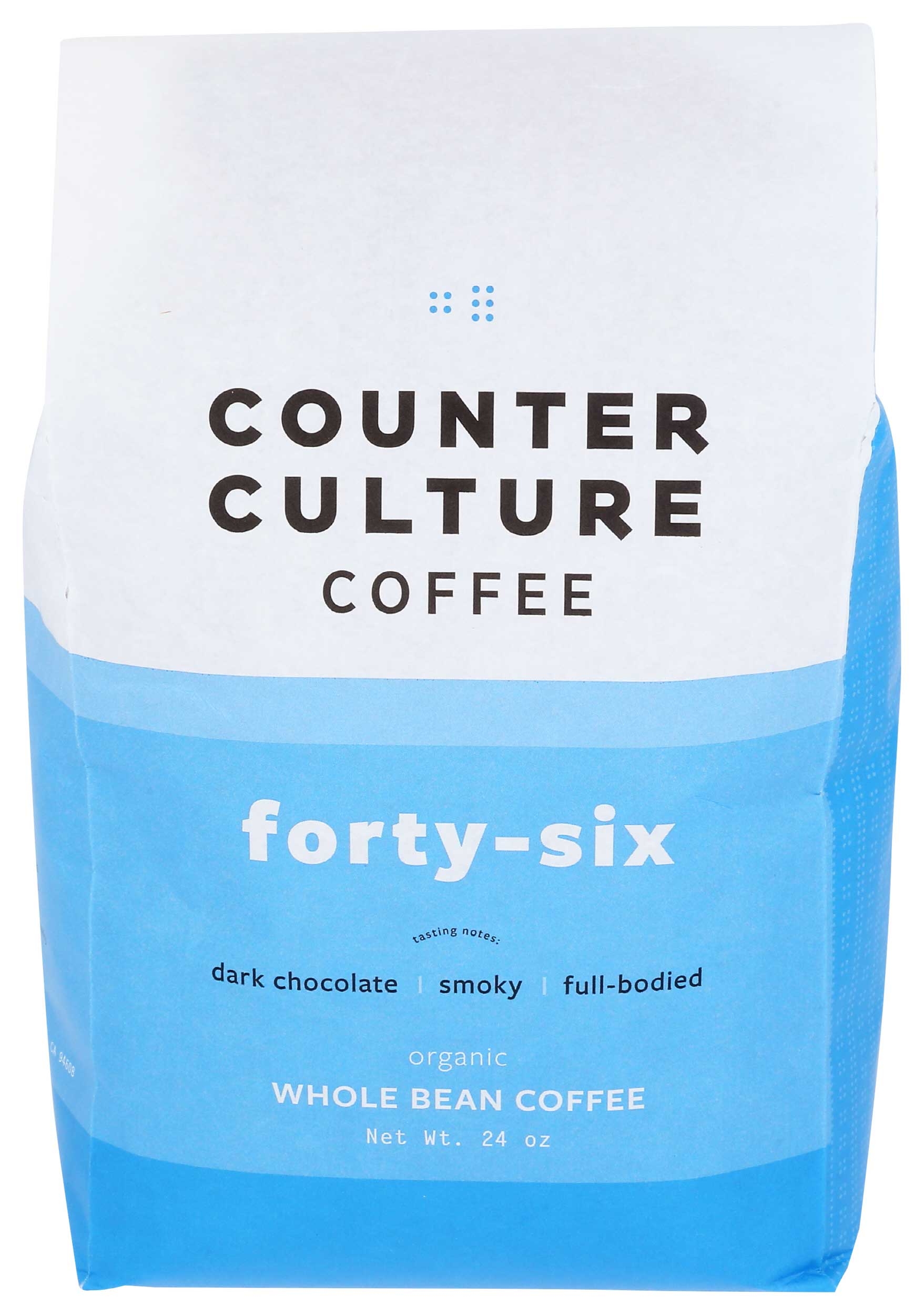 Counter Culture Forty Six Organic Whole Bean Coffee, 24 Ounce -- 6 per case