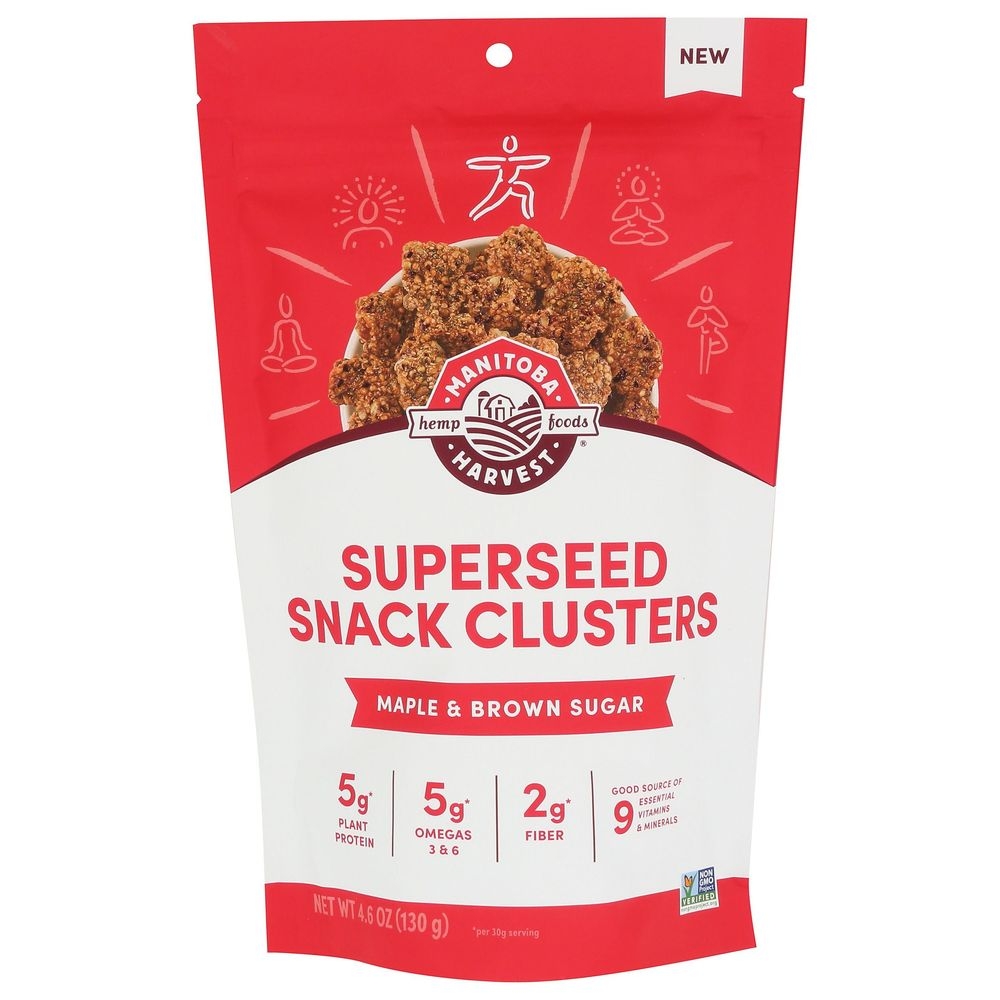 Manitoba Harvest Maple Brown Sugar Snack Cluster, 4.6 Ounce -- 6 per case