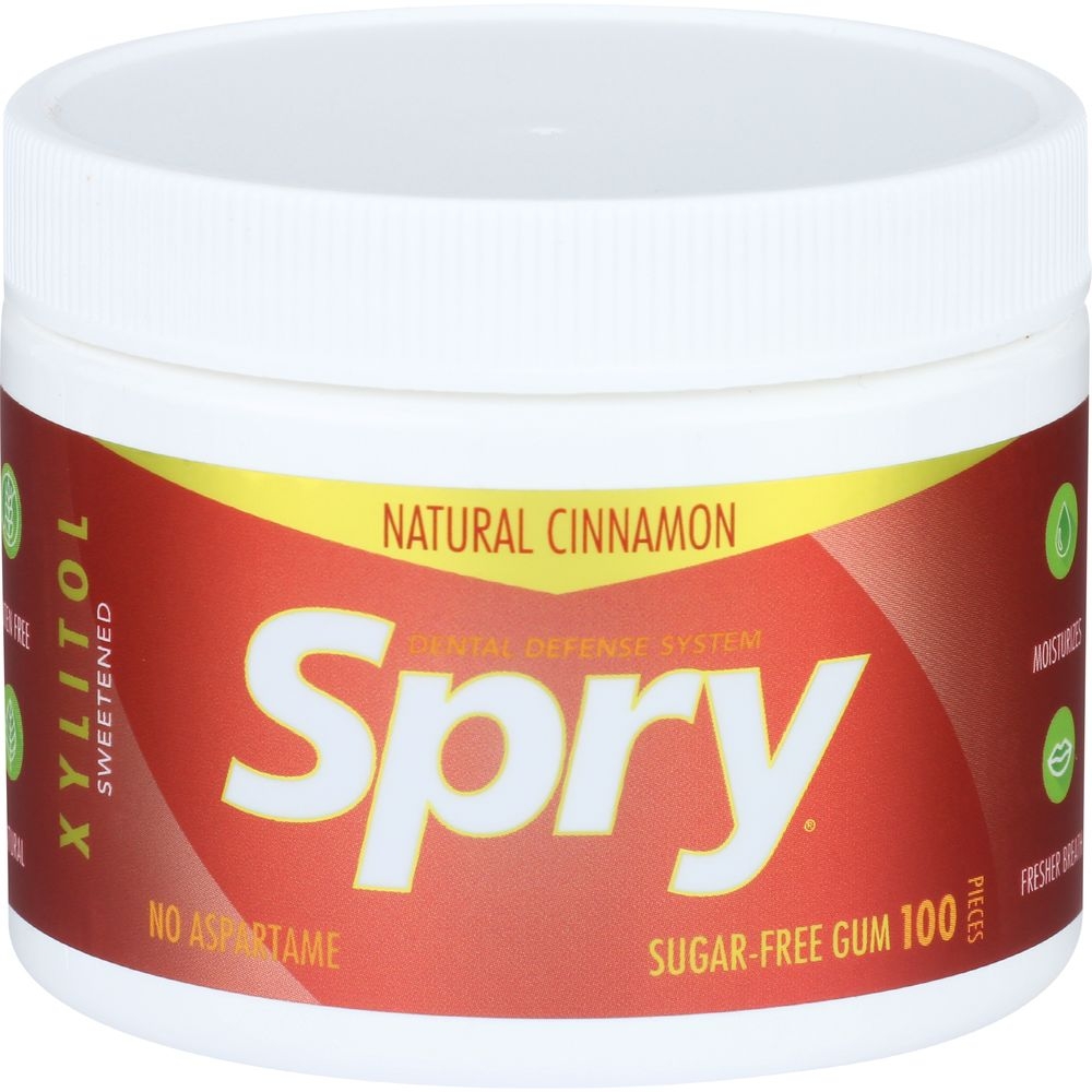 Spry Cinnamon Chewing Gum - 100 per pack.