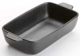American Metalcraft Porcelain Black Matte Finish Casserole, 20 Ounce