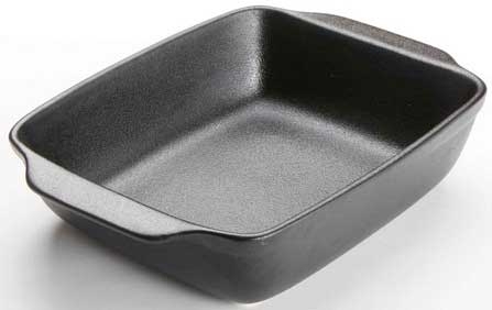 American Metalcraft Porcelain Black Matte Finish Casserole, 104 Ounce