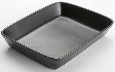American Metalcraft Porcelain Black Matte Finish Casserole, 92 Ounce