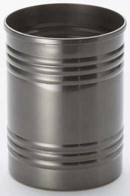 American Metalcraft Stainless Steel Black Three Ring Fry Can, 12 Ounce