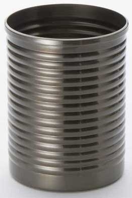 American Metalcraft Stainless Steel Black Multi Ring Fry Can, 12 Ounce