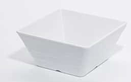 American Metalcraft Faux Slate Collection White Melamine Square Serving Bowl, 58 Ounce