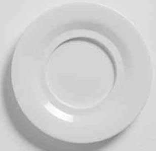 American Metalcraft Jane Collection White Melamine Saucer, 5-1/2 inch Dia X 5/8 inch Height