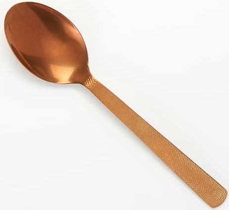 American Metalcraft Vintage Bronze Hammered Solid Spoon, 10 inch Length