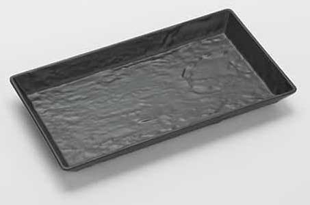 American Metalcraft Faux Slate Collection Black Melamine Serving Platter, 14 inch Length x 7-1/2 inch Width x 1-1/2 inch Height