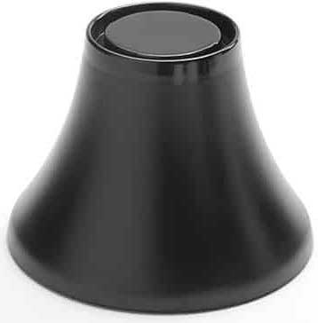 American Metalcraft Lift Collection Black Melamine Pedestal, 4 7/8 inch Height