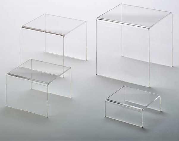 American Metalcraft Clear Acrylic Riser, 6 x 4 inch -- 1 set