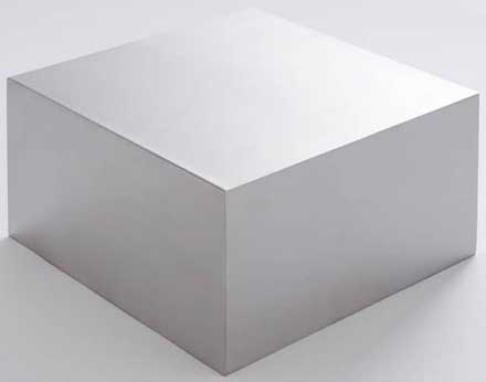 American Metalcraft Stainless Steel Cube Riser, 4 inch Height