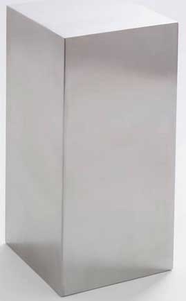 American Metalcraft Stainless Steel Cube Riser, 8 inch Height