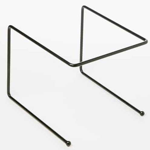 American Metalcraft Black Rectangular Universal Stand, 7 inch Height