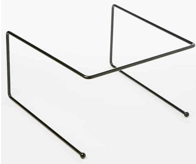 American Metalcraft Black Square Universal Stand, 7 inch Height
