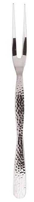 American Metalcraft Stainless Steel Hammered Finish Two Tined Fork, 11 inch Length