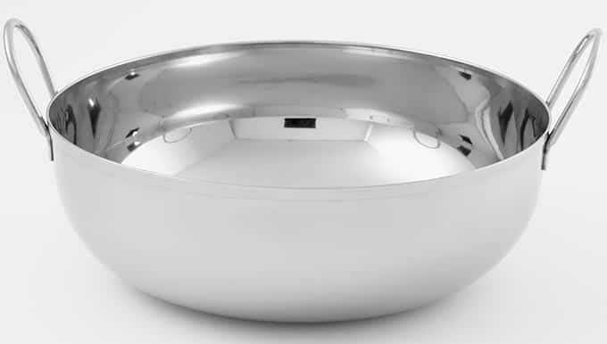 American Metalcraft Stainless Steel Balti Dish, 105 Ounce