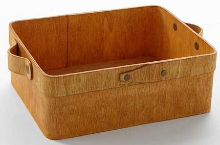 American Metalcraft Natural Small Rectangular Poplar Wood Box, 8 1/2 x 5 3/4 x 2 3/4 inch