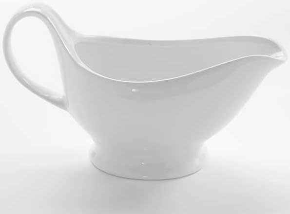 American Metalcraft Porcelain White Gravy Boat, 16 Ounce