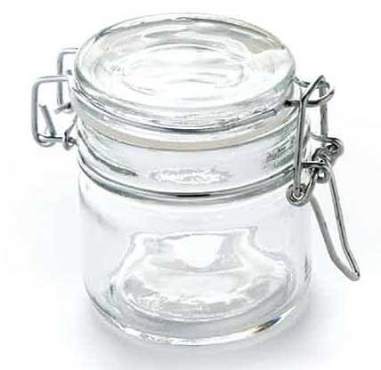 American Metalcraft Mini Glass Apothecary Jar, 4 Ounce
